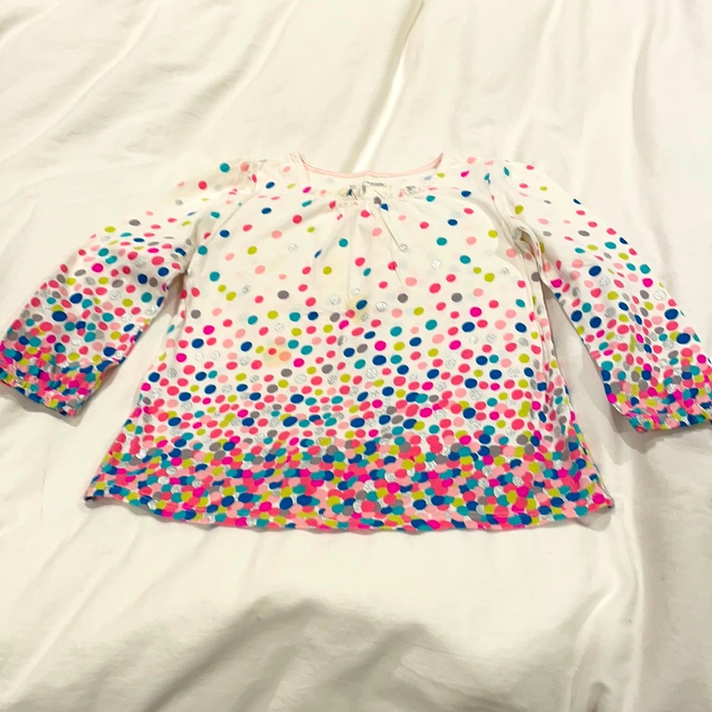 Polka dot girls shirt, 3T